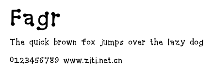 Fagr.ttf字體轉換器圖片