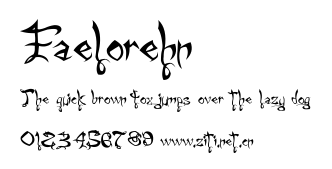 Faelorehn.ttf字體轉換器圖片