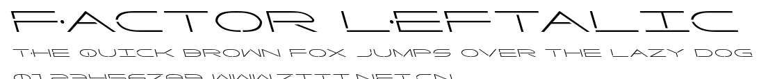 Factor Leftalic.ttf字體轉換器圖片