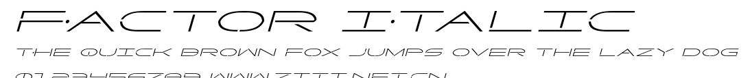 Factor Italic.ttf字體轉換器圖片