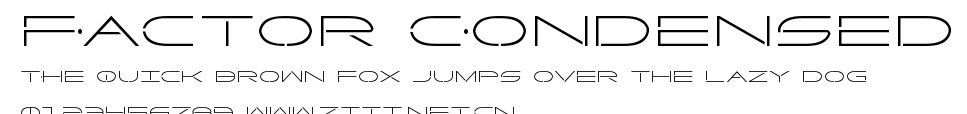 Factor Condensed.ttf字體轉換器圖片