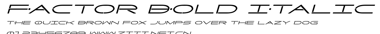 Factor Bold Italic.ttf字體轉換器圖片