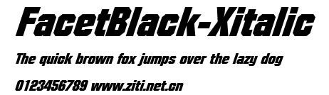 FacetBlack-Xitalic.ttf字體轉換器圖片