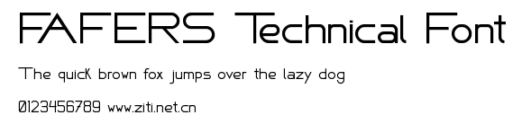 FAFERS Technical Font.ttf