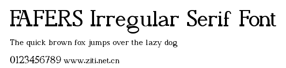 FAFERS Irregular Serif Font.ttf