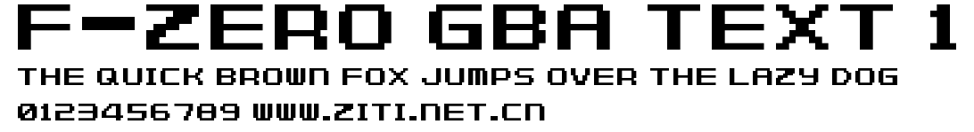 F-Zero GBA Text 1.ttf