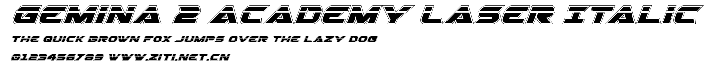 Gemina 2 Academy Laser Italic.ttf