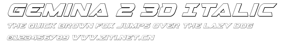 Gemina 2 3D Italic.ttf