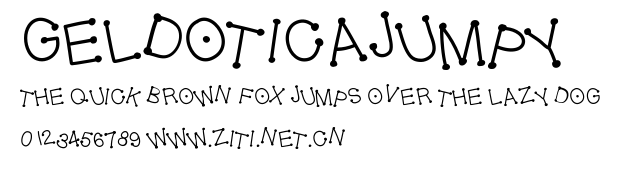 GelDoticaJumpy.ttf字體轉換器圖片