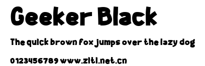 Geeker Black.ttf字體轉換器圖片