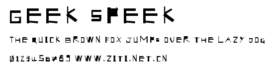 Geek Speek.ttf字體轉換器圖片