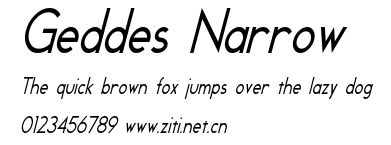 Geddes Narrow.ttf字體轉換器圖片