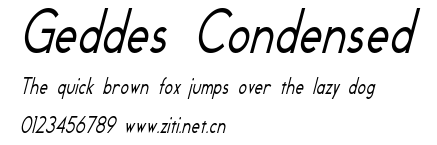 Geddes Condensed.ttf字體轉換器圖片