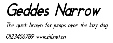 Geddes Narrow.ttf字體轉換器圖片