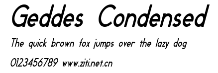 Geddes Condensed.ttf字體轉換器圖片
