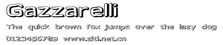 Gazzarelli.ttf字體轉換器圖片