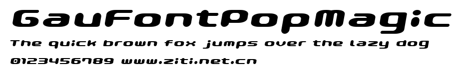 GauFontPopMagic.ttf字體轉換器圖片