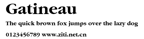 Gatineau.ttf字體轉換器圖片