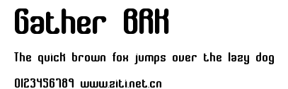 Gather BRK.ttf字體轉換器圖片