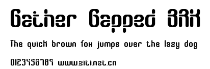 Gather Gapped BRK.ttf字體轉換器圖片