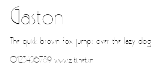 Gaston.ttf字體轉換器圖片