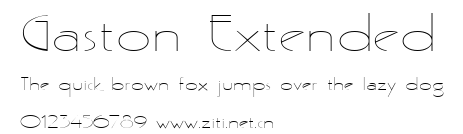 Gaston Extended.ttf字體轉換器圖片