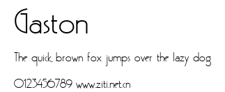 Gaston.ttf字體轉換器圖片