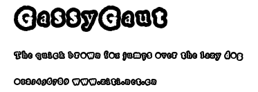 GassyGaut.ttf字體轉換器圖片
