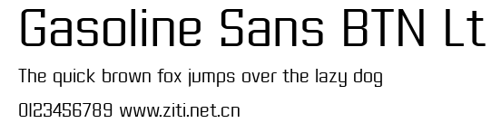 Gasoline Sans BTN Lt.ttf字體轉換器圖片