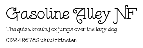 Gasoline Alley NF.ttf字體轉換器圖片