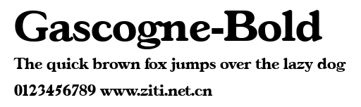 Gascogne-Bold.ttf字體轉換器圖片