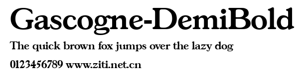 Gascogne-DemiBold.ttf字體轉換器圖片