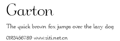 Garton.ttf字體轉換器圖片