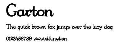 Garton.ttf字體轉換器圖片