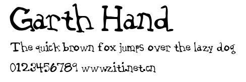 Garth Hand.ttf字體轉換器圖片