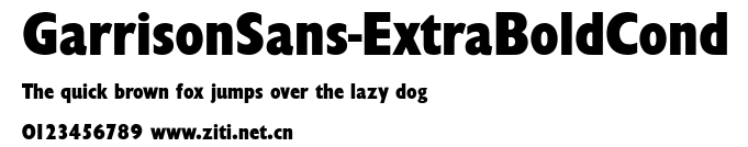 GarrisonSans-ExtraBoldCond.ttf字體轉換器圖片