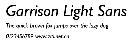 Garrison Light Sans.ttf字體轉換器圖片