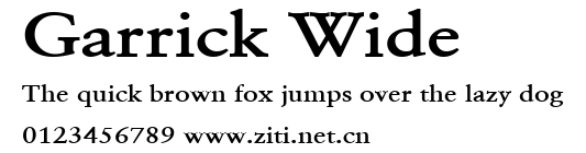 Garrick Wide.ttf字體轉換器圖片