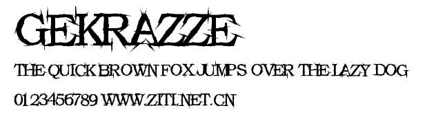 GEKRAZZE.ttf字體轉換器圖片