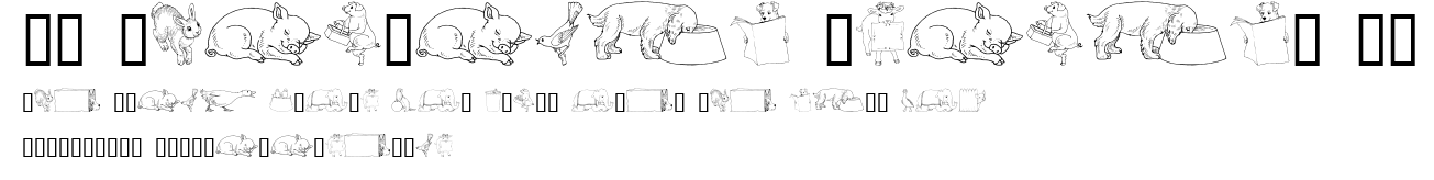 GE Whimsical Animals IV.ttf字體轉換器圖片