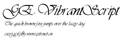 GE VibrantScript.ttf字體轉換器圖片