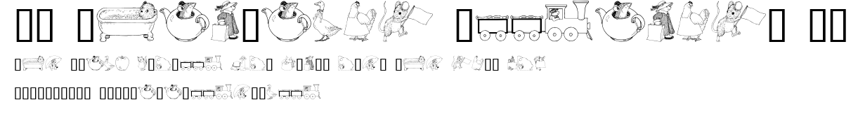 GE Whimsical Animals II.ttf字體轉換器圖片