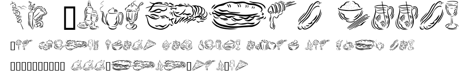 GE Stylized Foods.ttf字體轉換器圖片
