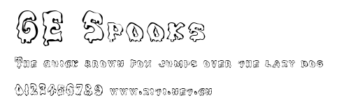 GE Spooks.ttf字體轉換器圖片