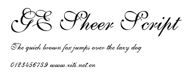 GE Sheer Script.ttf字體轉換器圖片