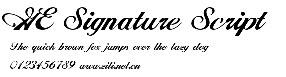 GE Signature Script.ttf字體轉換器圖片