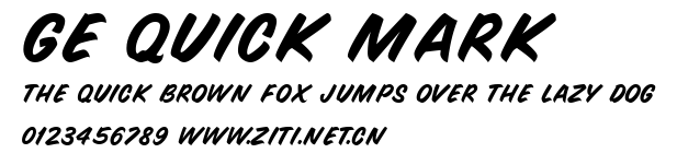 GE Quick Mark.ttf字體轉換器圖片