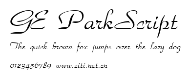 GE ParkScript.ttf