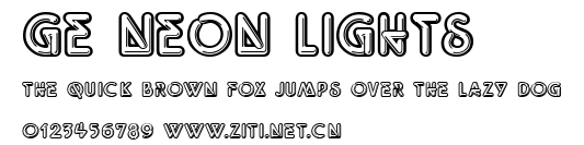 GE Neon Lights.ttf字體轉換器圖片