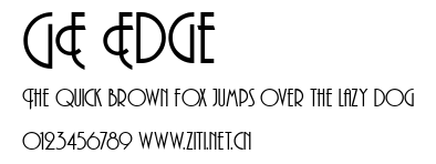 GE Edge.ttf字體轉換器圖片